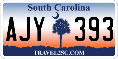SC license plate AJY393