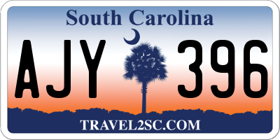 SC license plate AJY396