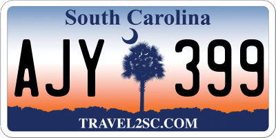 SC license plate AJY399