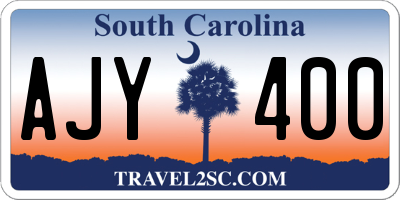 SC license plate AJY400