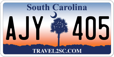 SC license plate AJY405