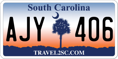 SC license plate AJY406