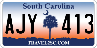 SC license plate AJY413