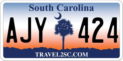 SC license plate AJY424