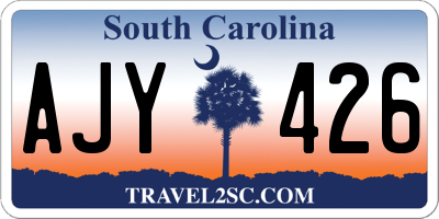 SC license plate AJY426