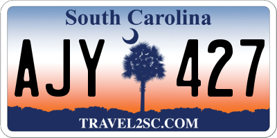 SC license plate AJY427