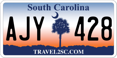 SC license plate AJY428