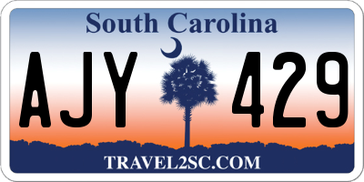 SC license plate AJY429
