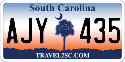 SC license plate AJY435