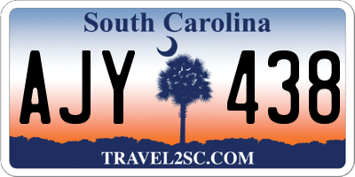 SC license plate AJY438