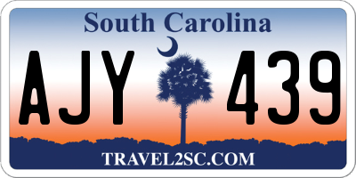 SC license plate AJY439