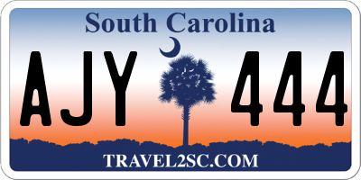 SC license plate AJY444