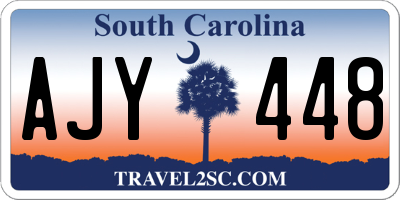 SC license plate AJY448