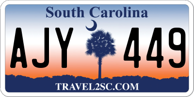 SC license plate AJY449