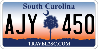 SC license plate AJY450