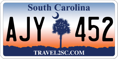 SC license plate AJY452