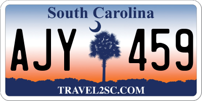 SC license plate AJY459