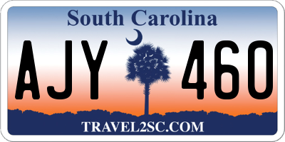 SC license plate AJY460