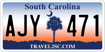 SC license plate AJY471