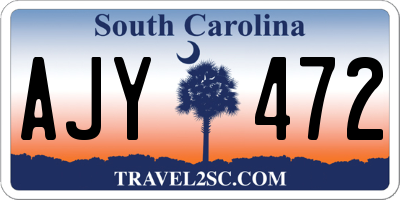 SC license plate AJY472