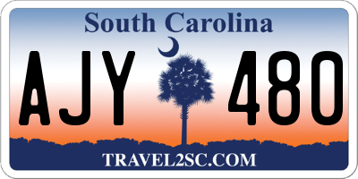 SC license plate AJY480