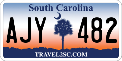 SC license plate AJY482