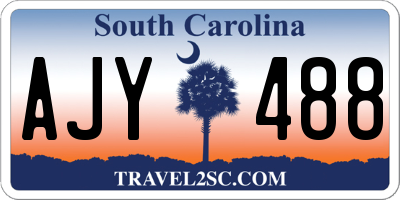 SC license plate AJY488