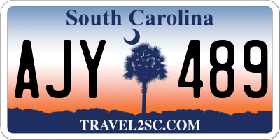 SC license plate AJY489