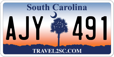 SC license plate AJY491