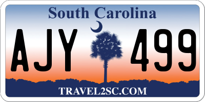 SC license plate AJY499