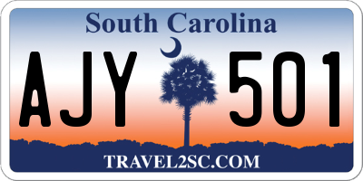 SC license plate AJY501