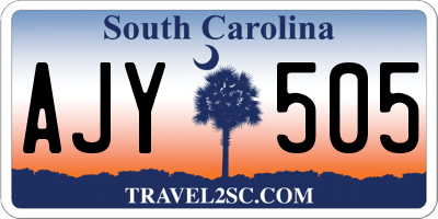 SC license plate AJY505