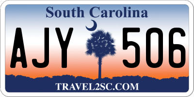 SC license plate AJY506