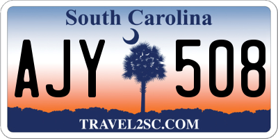 SC license plate AJY508