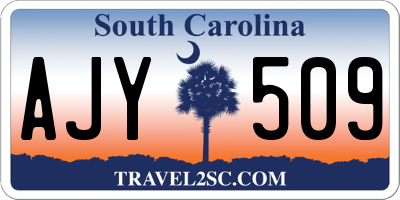 SC license plate AJY509