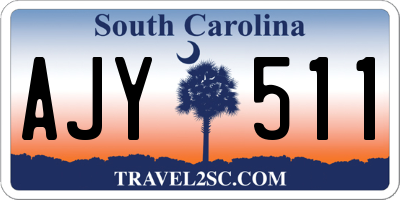 SC license plate AJY511