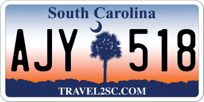 SC license plate AJY518
