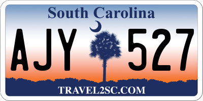SC license plate AJY527