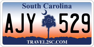 SC license plate AJY529