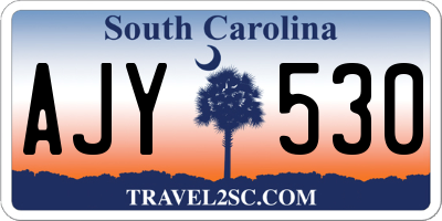 SC license plate AJY530