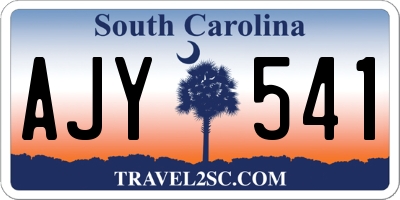 SC license plate AJY541