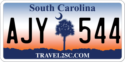 SC license plate AJY544