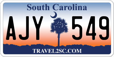 SC license plate AJY549