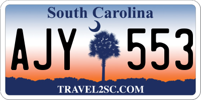 SC license plate AJY553