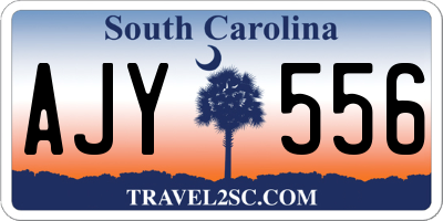 SC license plate AJY556