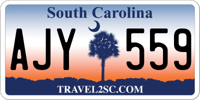 SC license plate AJY559