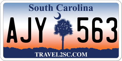 SC license plate AJY563