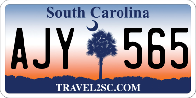 SC license plate AJY565