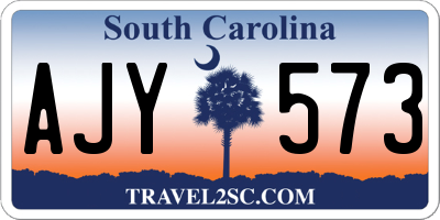 SC license plate AJY573