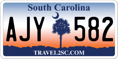 SC license plate AJY582
